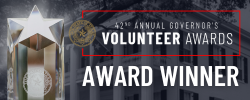 Award Winner Badge_42nd Annual Governors logos Volunteer Awards ARK of Highland Lakes