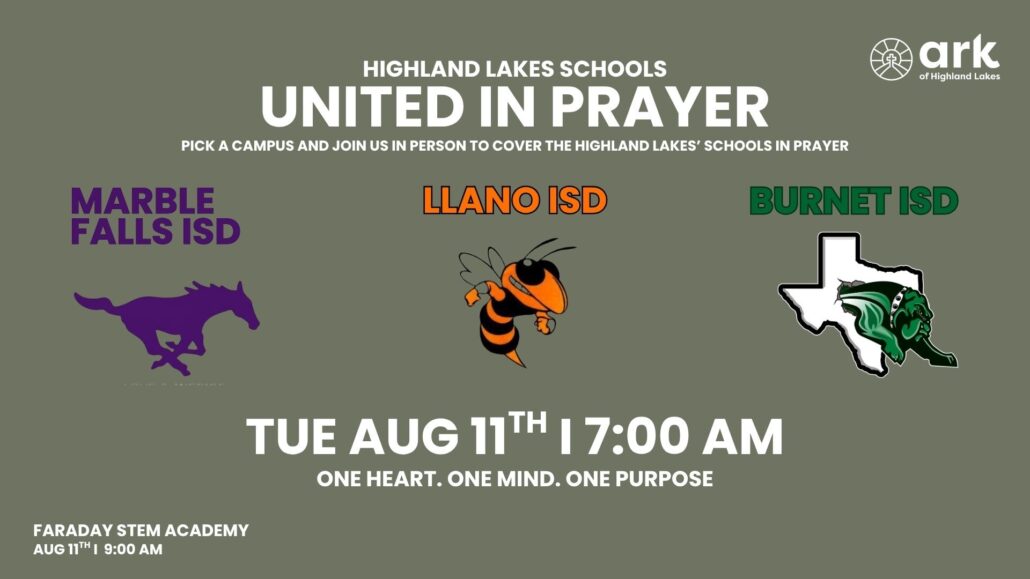 graphic with 3 school logos Marble Falls ISD, Llano ISD, and Burnet ISD