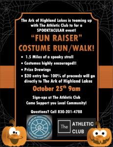 Athletic Club Fun Run October 25 2025 Flyer FINAL image
