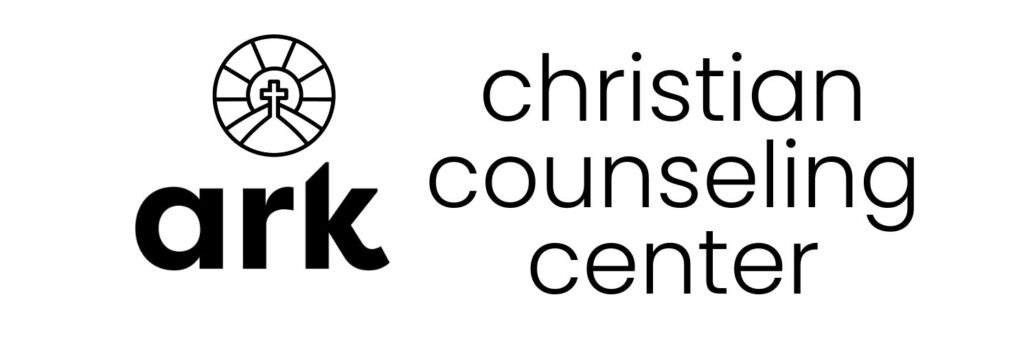 Ark Christian Counseling Center logo with a circular emblem to the left and the text 'ark' beside 'christian counseling center'.